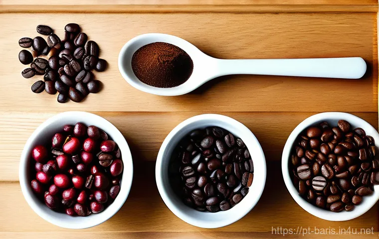 바리스타 자격증 초보자를 위한 팁 - The Art of Latte Art in a Modern Cafe**
    "A close-up, high-definition shot of a skilled barista, ...