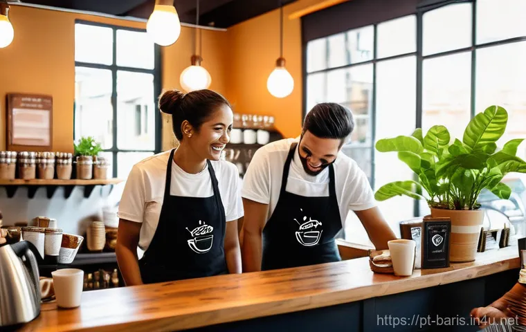 바리스타 자격증 초보자를 위한 팁 - Sensory Journey of Specialty Coffee from Origin**
    "An elegant, top-down flat lay photograph depi...