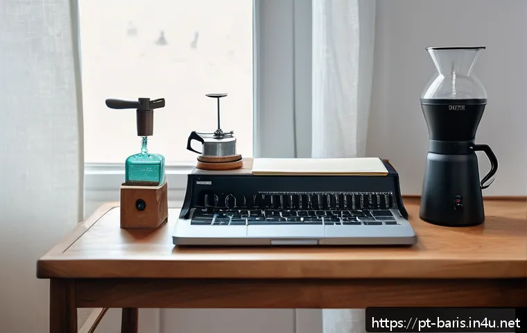 바리스타 시험 전날 체크리스트 - A cozy, well-organized study space for a Portuguese-speaking barista preparing for an exam, featurin...